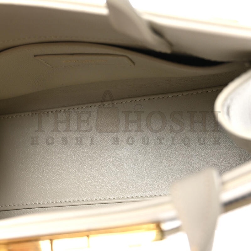 Y51 MANHATTAN NANO TOTE BLACK IN SMOOTH LEATHER 5937411471590 (21*16*9cm) Master Quality